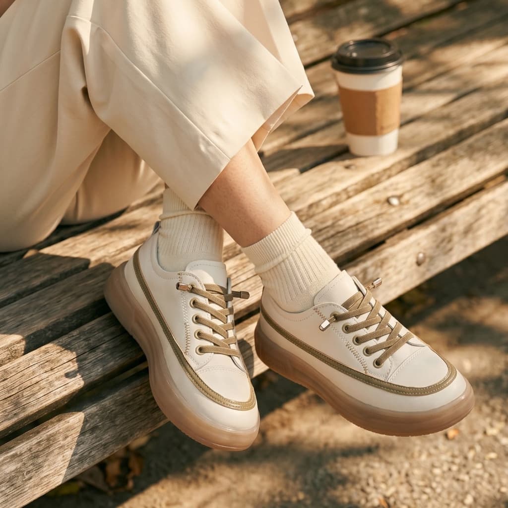 Gambar ke-9 produk Pollux Jinju WDQ 2220 - Sepatu Casual Wanita Kekinian Empuk Ringan Anti Slip