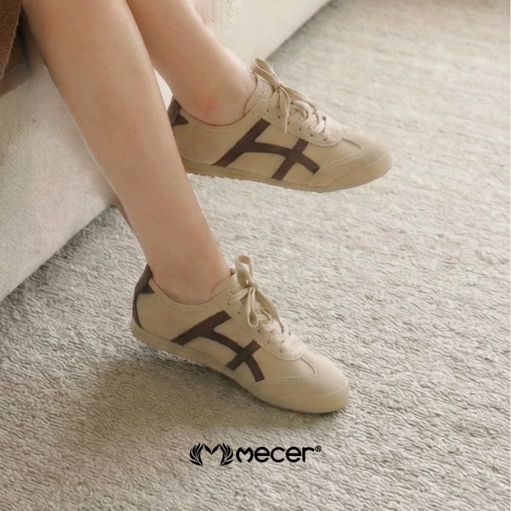 Gambar ke-7 produk Mecer Sneakers WLY 9018 Khaki dan Coklat Size 36-41, Sneakers Wanita Kekinian