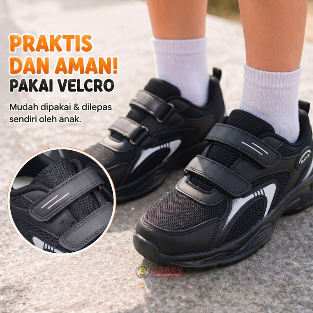 Gambar ke-5 produk Sepatu Dans Halion - Sepatu Anak Laki-Laki TK - SD | Sneakers Anak Dengan Sol Empuk & Ringan