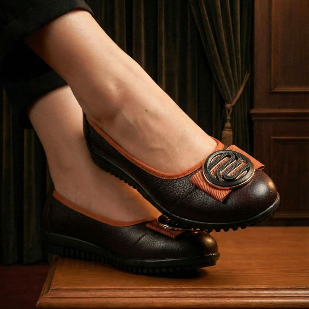 Thumbnail gambar ke-2 produk Pollux Monday WPOMT 05 - Sepatu Kerja Wanita Flat Shoes Bahan Kulit Asli Nyaman Di pakai seharian