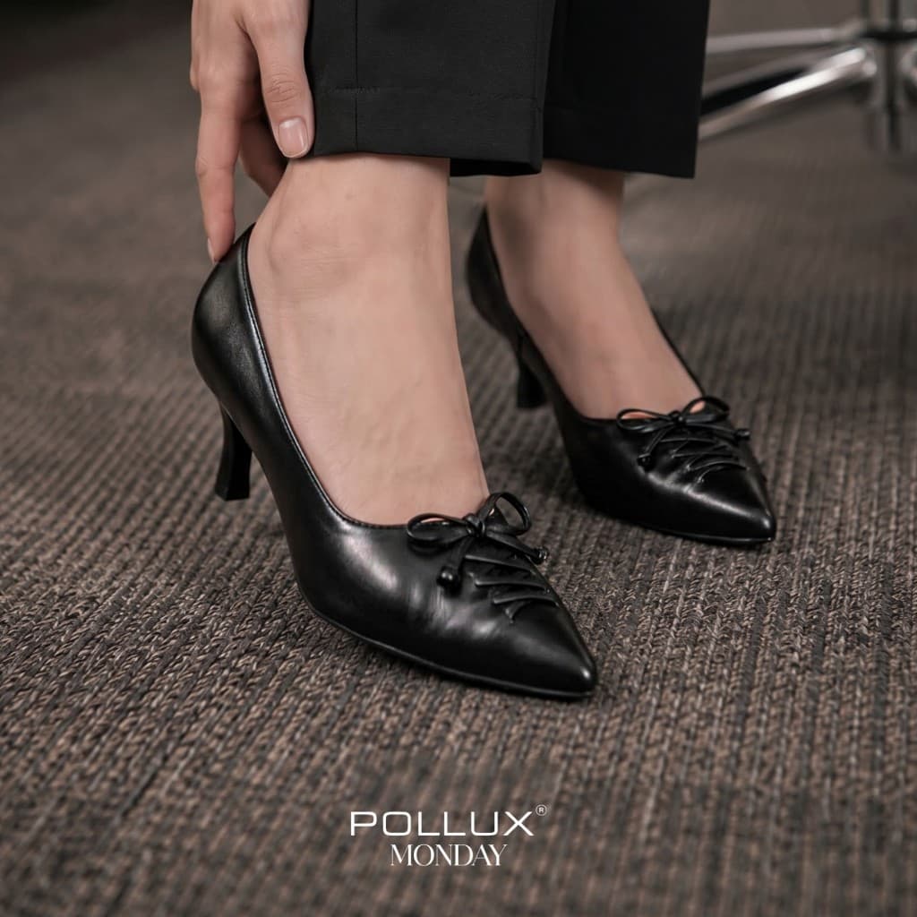 Gambar ke-1 produk Pollux Monday WPOAV 05 - Sepatu Kerja Wanita Elegan Bahan kulit asli Tinggi Heels 5cm