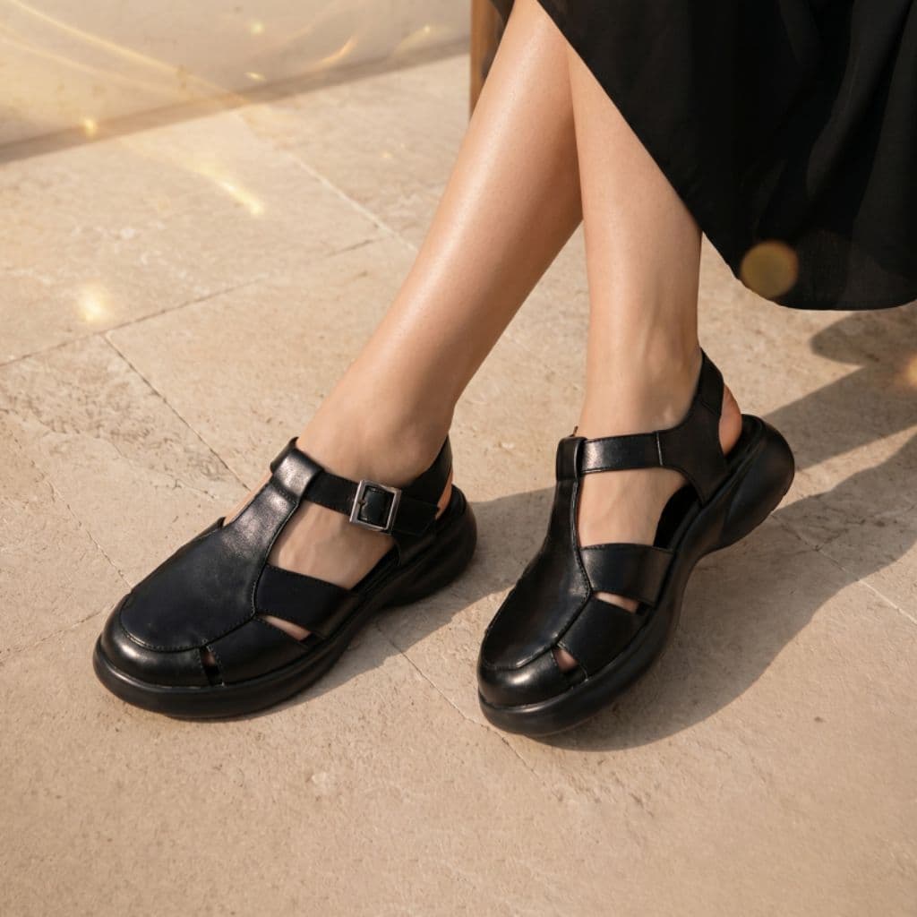 Thumbnail gambar ke-11 produk Pollux E-Wear WPOMW 05 - Sandal Wanita Bahan Kulit