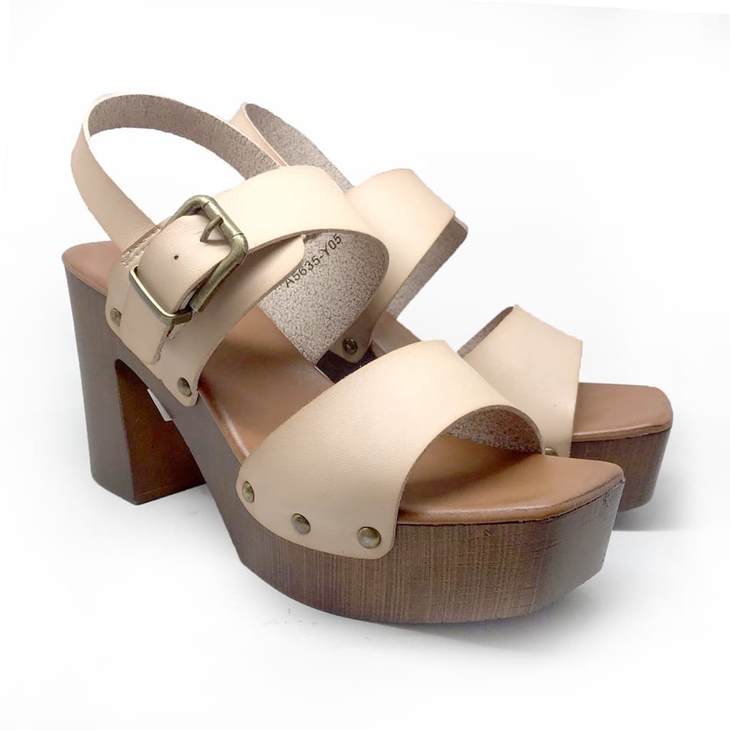 Thumbnail gambar ke-2 produk Sepatu Heels Wanita | Heels Chunky Wanita | Sandal Heels 5Cm - Mecer Classic Wcs 5Y05
