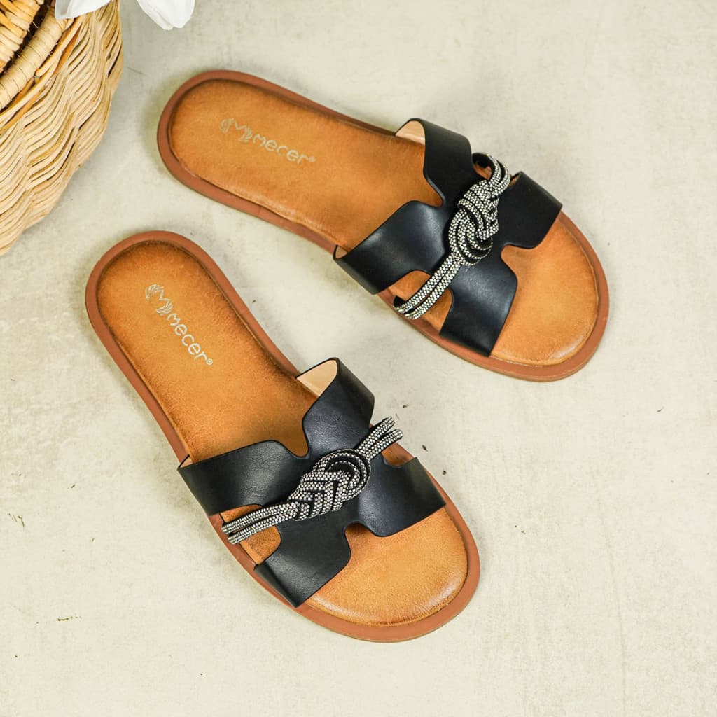 Gambar produk Mecer Daily WWH 02630 - Sandal Flat | Sandal Teeplek Wanita Kekinian Sandal Slip On Wanita
