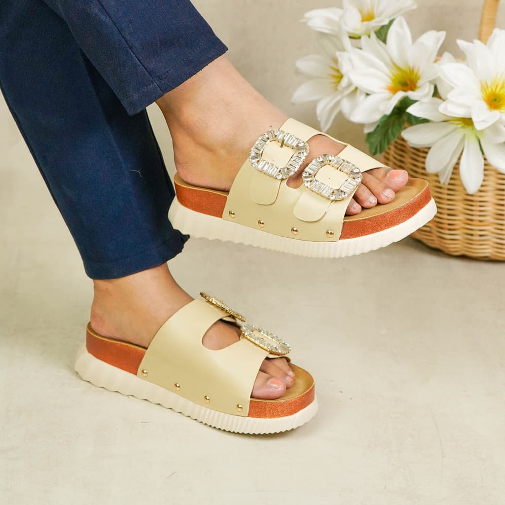 Gambar ke-7 produk Mecer Daily WWH 2614A - Sandal  Wedges Wanita Slip On