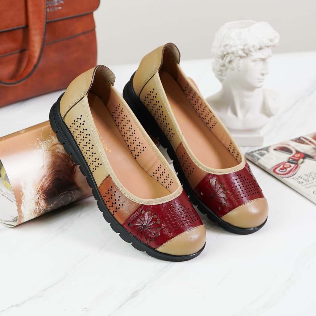 Thumbnail gambar ke-7 produk Pollux Monday WPOEY 02 Flat Shoes Pantofel Wanita Kerja Kekinian
