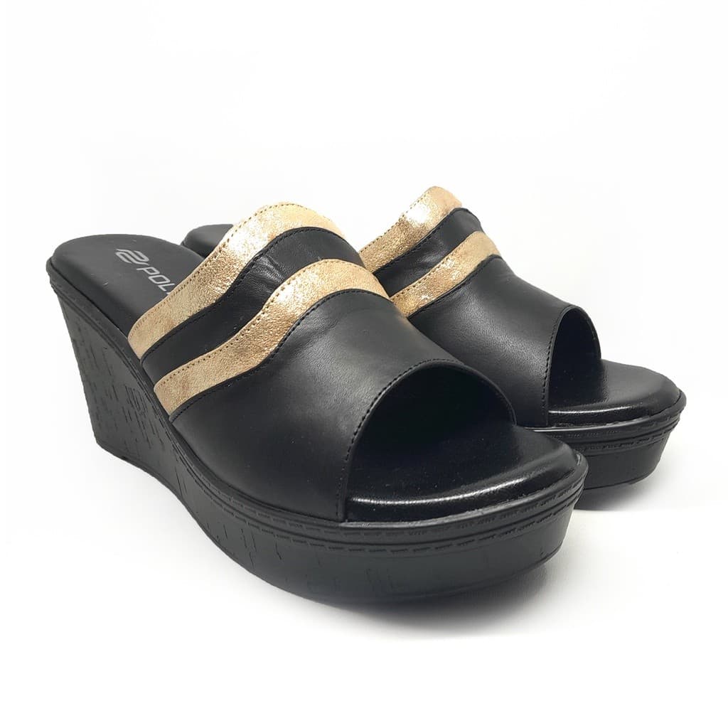 Thumbnail gambar ke-4 produk Pollux Terra Ek Gabus Wpokt 13 - Sandal Wedges | Selop Wedges | Sepatu Wedges Wanita