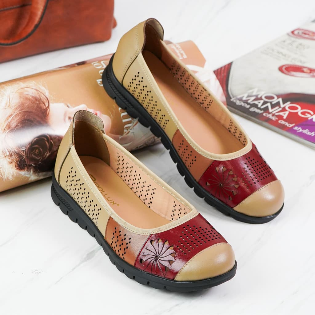 Thumbnail gambar ke-5 produk Pollux Monday WPOEY 02 Flat Shoes Pantofel Wanita Kerja Kekinian