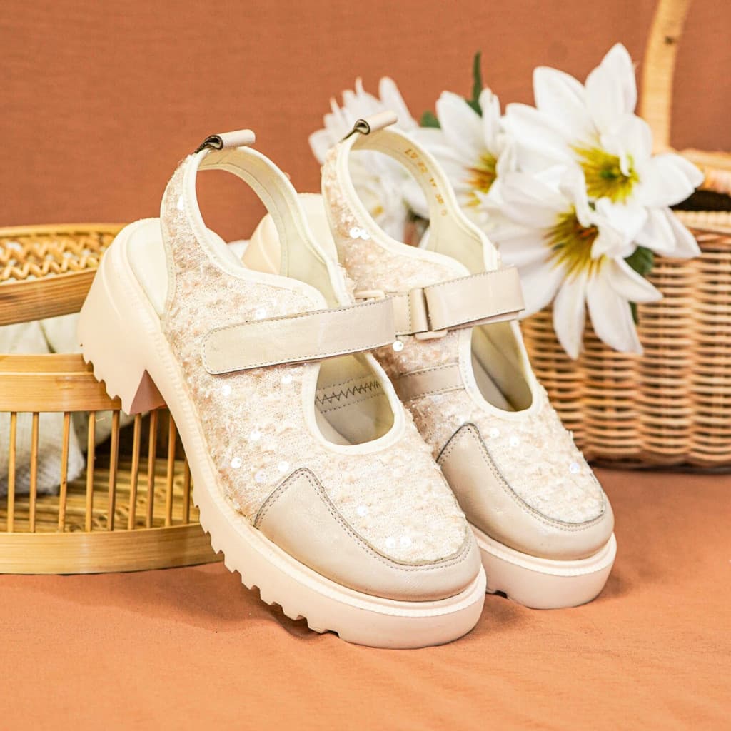 Thumbnail gambar ke-3 produk Pollux Bold WPOLU 22 - Sepatu Sandal Kulit Wanita Model Hak Chunky