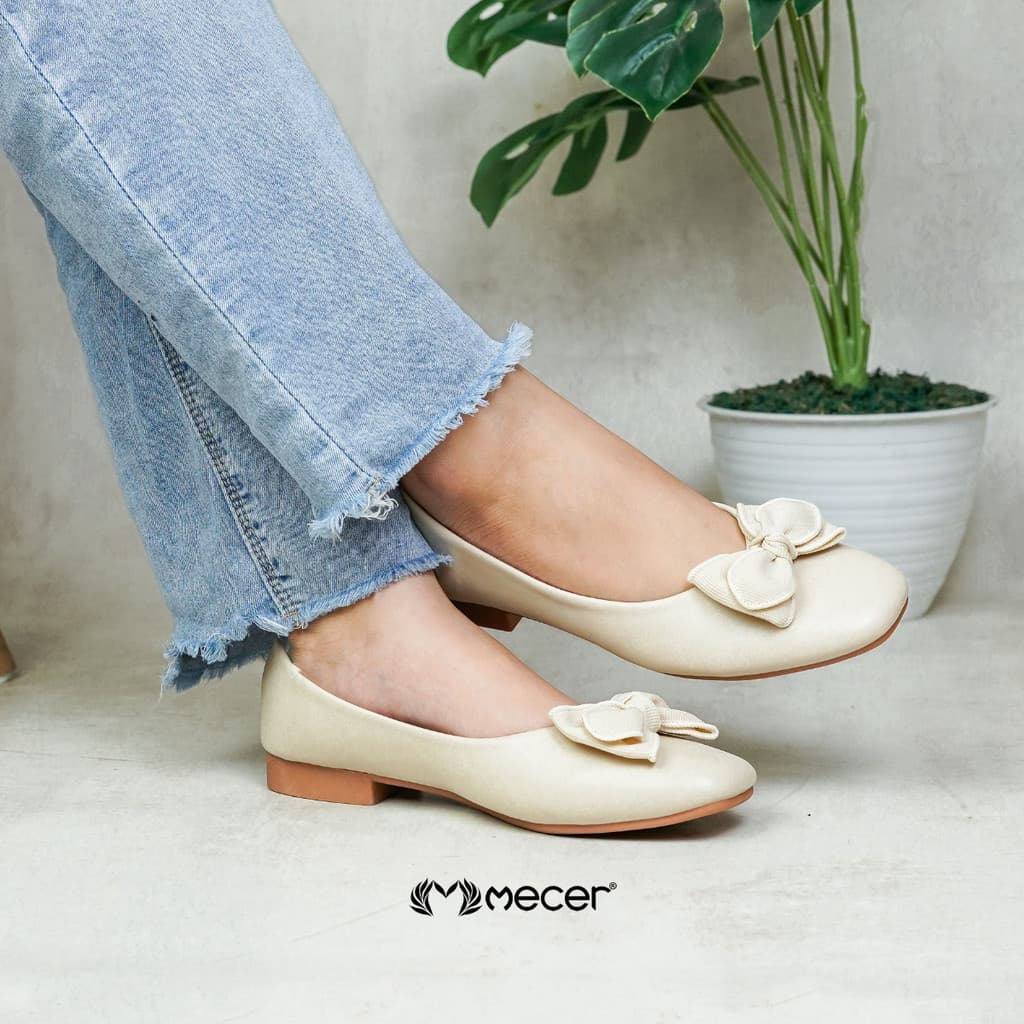 Gambar ke-7 produk Mecer Classic WYH 58133 Flat shoes Wanita Kekinian | Sepatu Kerja Wanita