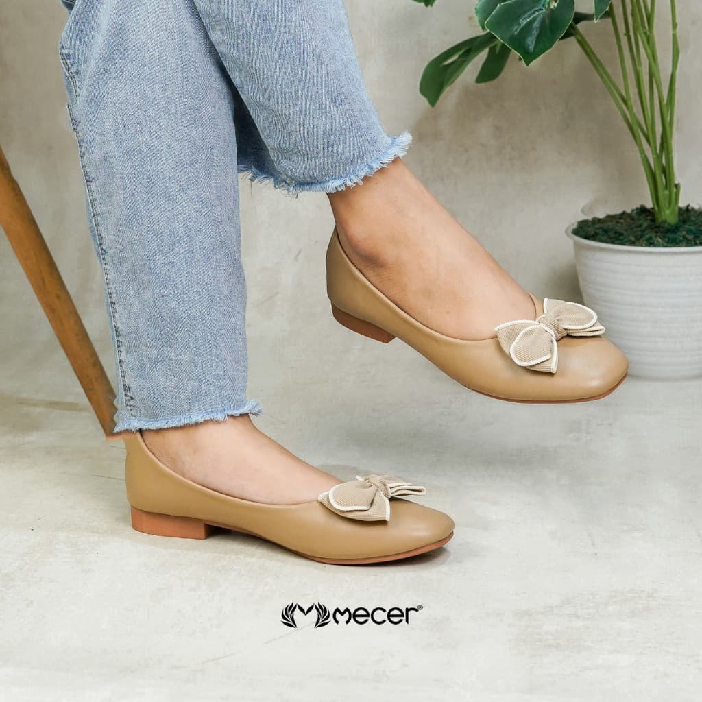 Thumbnail gambar ke-4 produk Mecer Classic WYH 58133 Flat shoes Wanita Kekinian | Sepatu Kerja Wanita