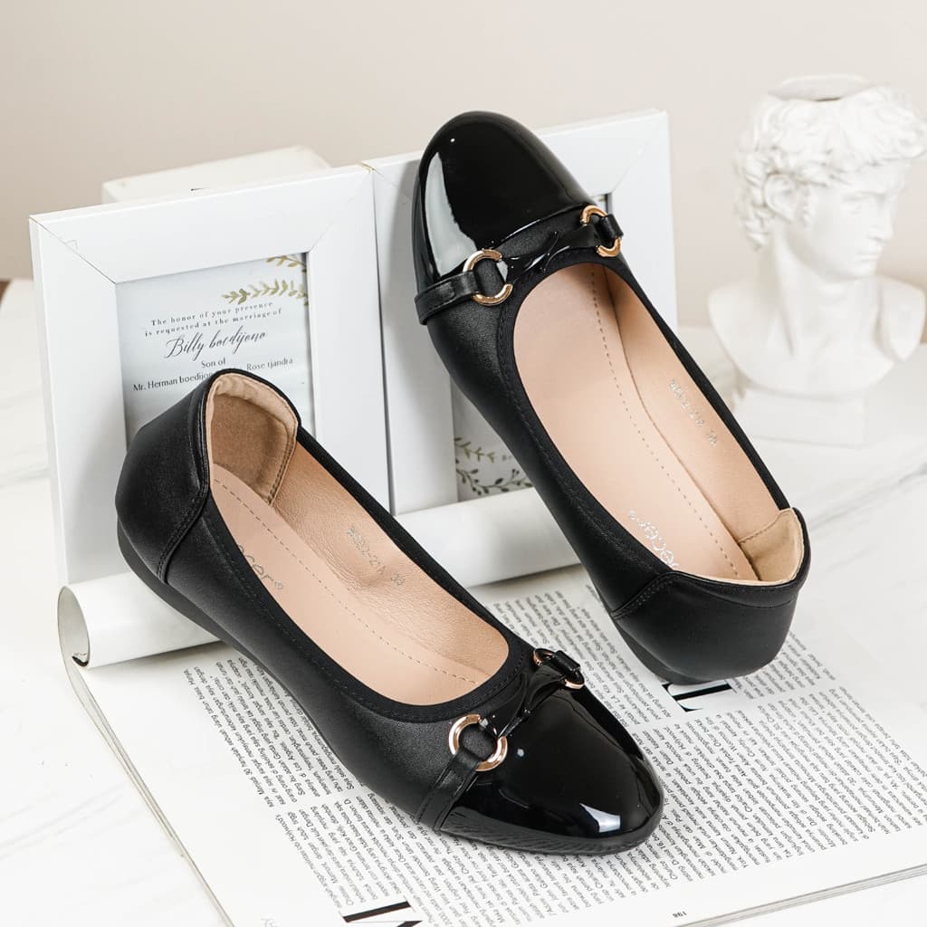 Thumbnail gambar ke-9 produk Mecer Classic WYH 50221 - Flat Shoes Sepatu Kerja Wanita | Sepatu Kantor Wanita | Sepatu Kuliah
