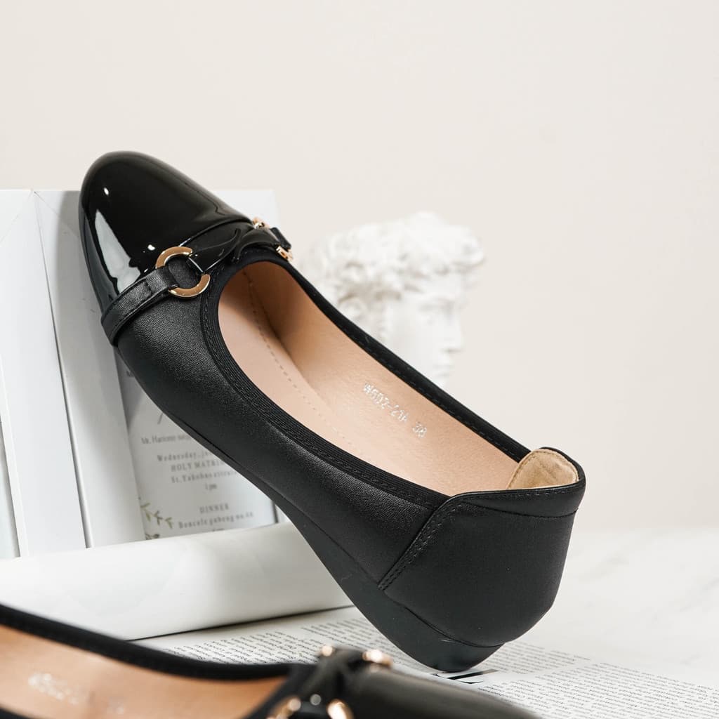 Thumbnail gambar ke-5 produk Mecer Classic WYH 50221 - Flat Shoes Sepatu Kerja Wanita | Sepatu Kantor Wanita | Sepatu Kuliah