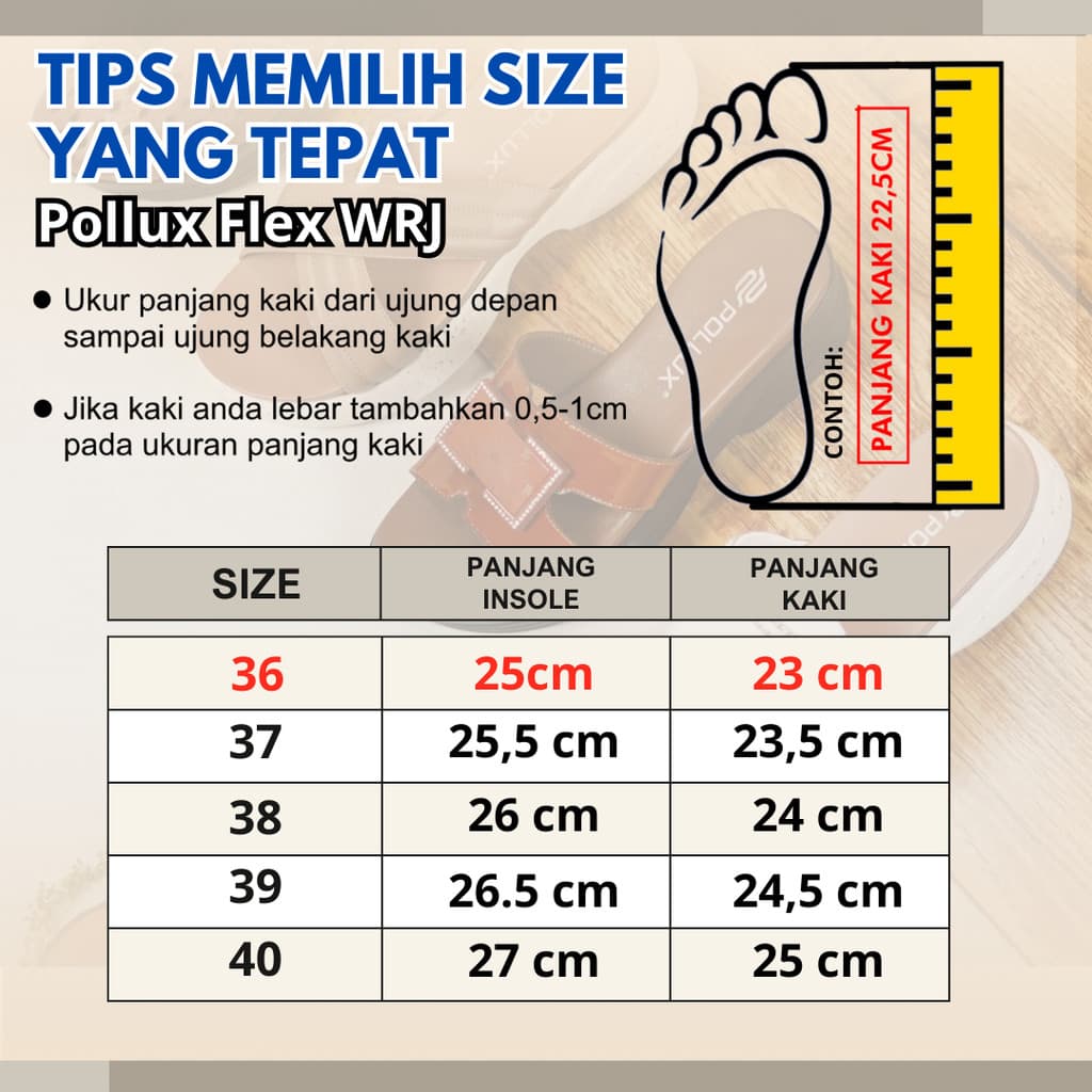 Thumbnail gambar ke-4 produk Sepatu Sneakers Wanita Kekinian Pollux Flex WRJ5020 | Sepatu Casual Wanita | Sneakers Fashion