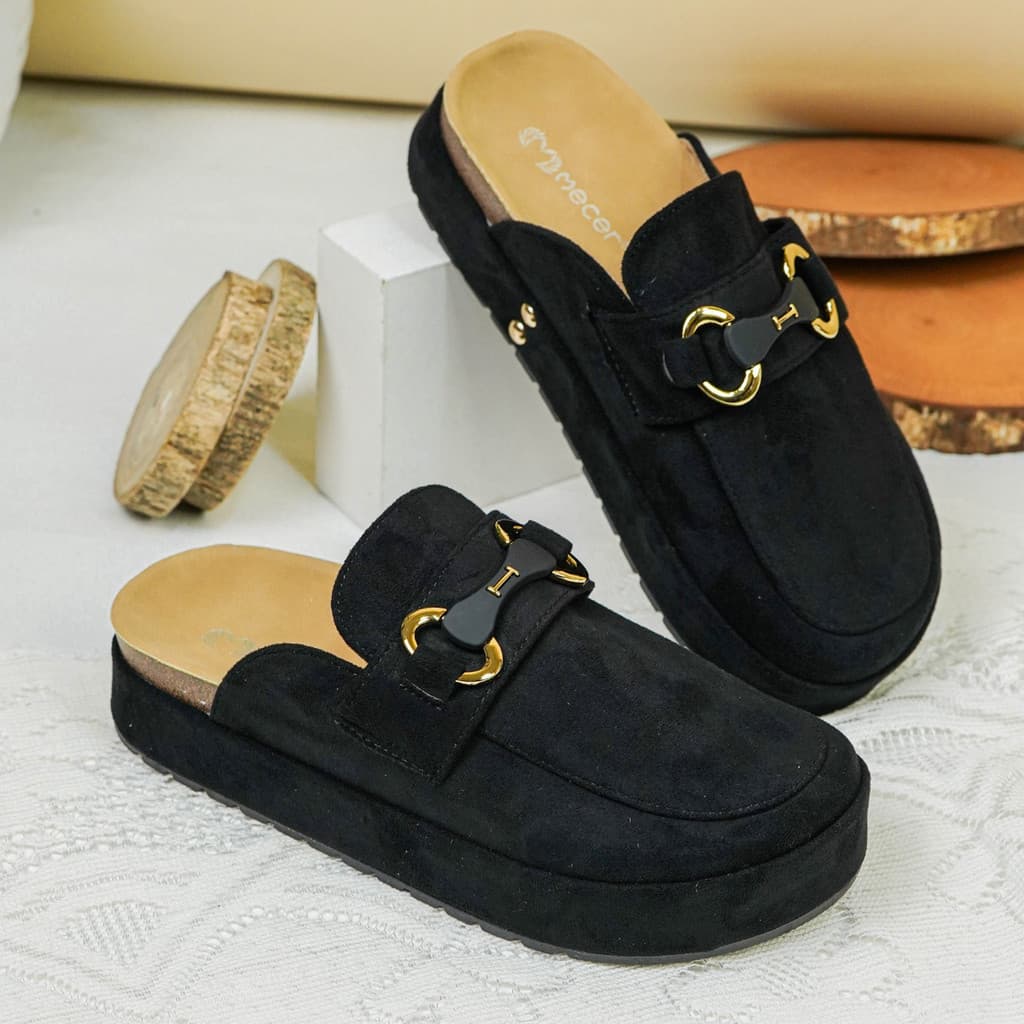 Thumbnail gambar ke-4 produk Mecer Daily WWH 15112 - Sandal Flat Wanita Kekinian | Sandal Daily | Sandal Slip On Wanita