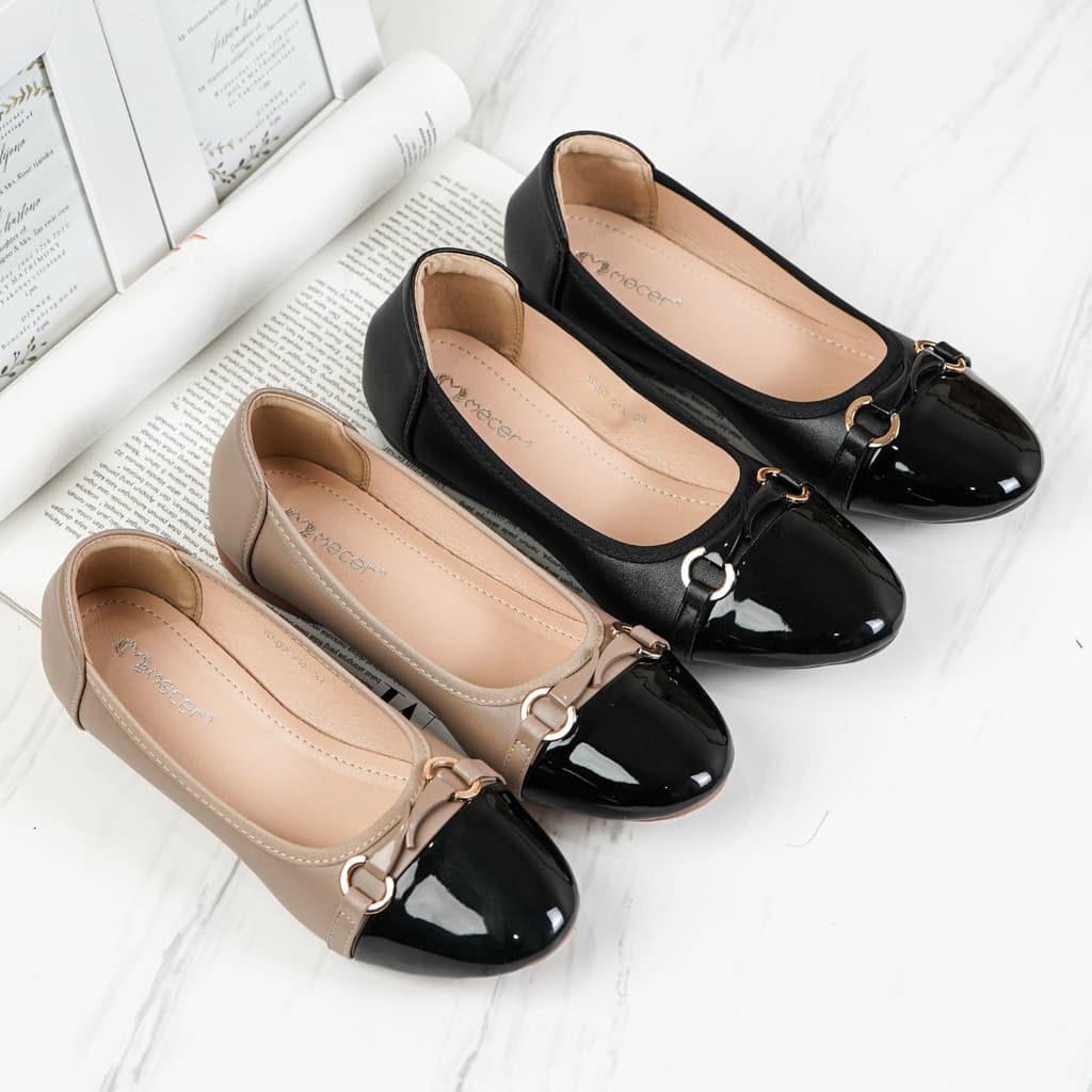 Thumbnail gambar ke-2 produk Mecer Classic WYH 50221 - Flat Shoes Sepatu Kerja Wanita | Sepatu Kantor Wanita | Sepatu Kuliah