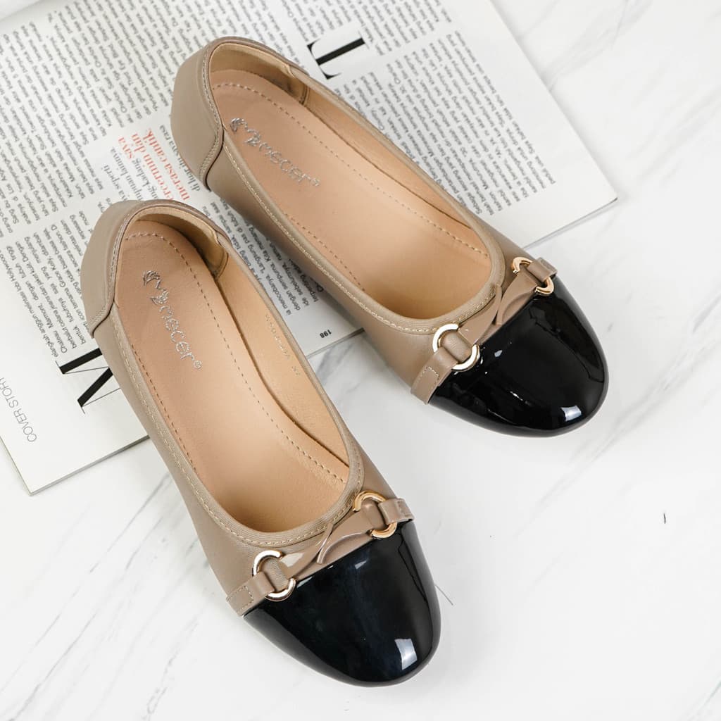 Thumbnail gambar ke-3 produk Mecer Classic WYH 50221 - Flat Shoes Sepatu Kerja Wanita | Sepatu Kantor Wanita | Sepatu Kuliah