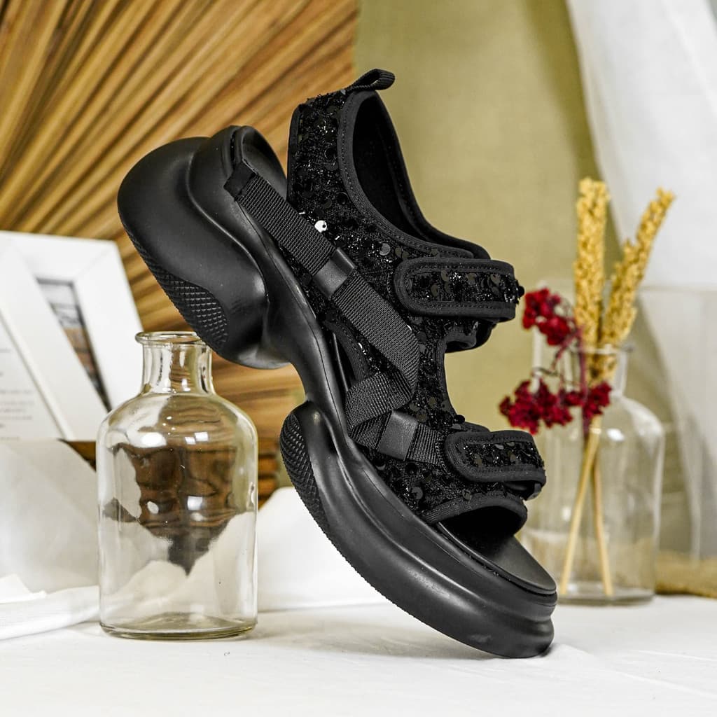 Gambar ke-10 produk Pollux Bold WPOCY 01 - Sandal Wedges Wanita Kekinian Dari Bahan Kulit