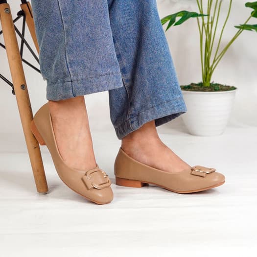 Thumbnail gambar ke-2 produk Mecer Classic WYH 58107 Sepatu Kerja Wanita | Sepatu Kantor Wanita | Sepatu Kuliah | Flat Shoes Kekinian