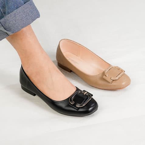 Thumbnail gambar ke-7 produk Mecer Classic WYH 58107 Sepatu Kerja Wanita | Sepatu Kantor Wanita | Sepatu Kuliah | Flat Shoes Kekinian