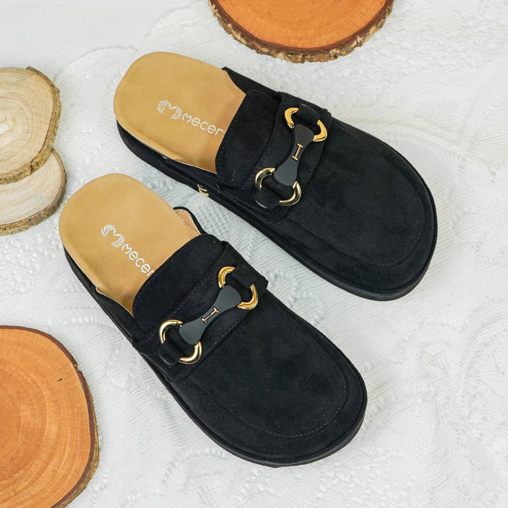 Gambar produk Mecer Daily WWH 15112 - Sandal Flat Wanita Kekinian | Sandal Daily | Sandal Slip On Wanita