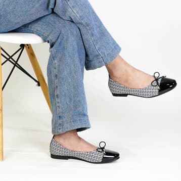 Thumbnail gambar ke-4 produk Mecer Classic WYH 65132 - Sepatu Kerja Wanita | Sepatu Kantor | Sepatu Kuliah | Flat Shoes Kekinian