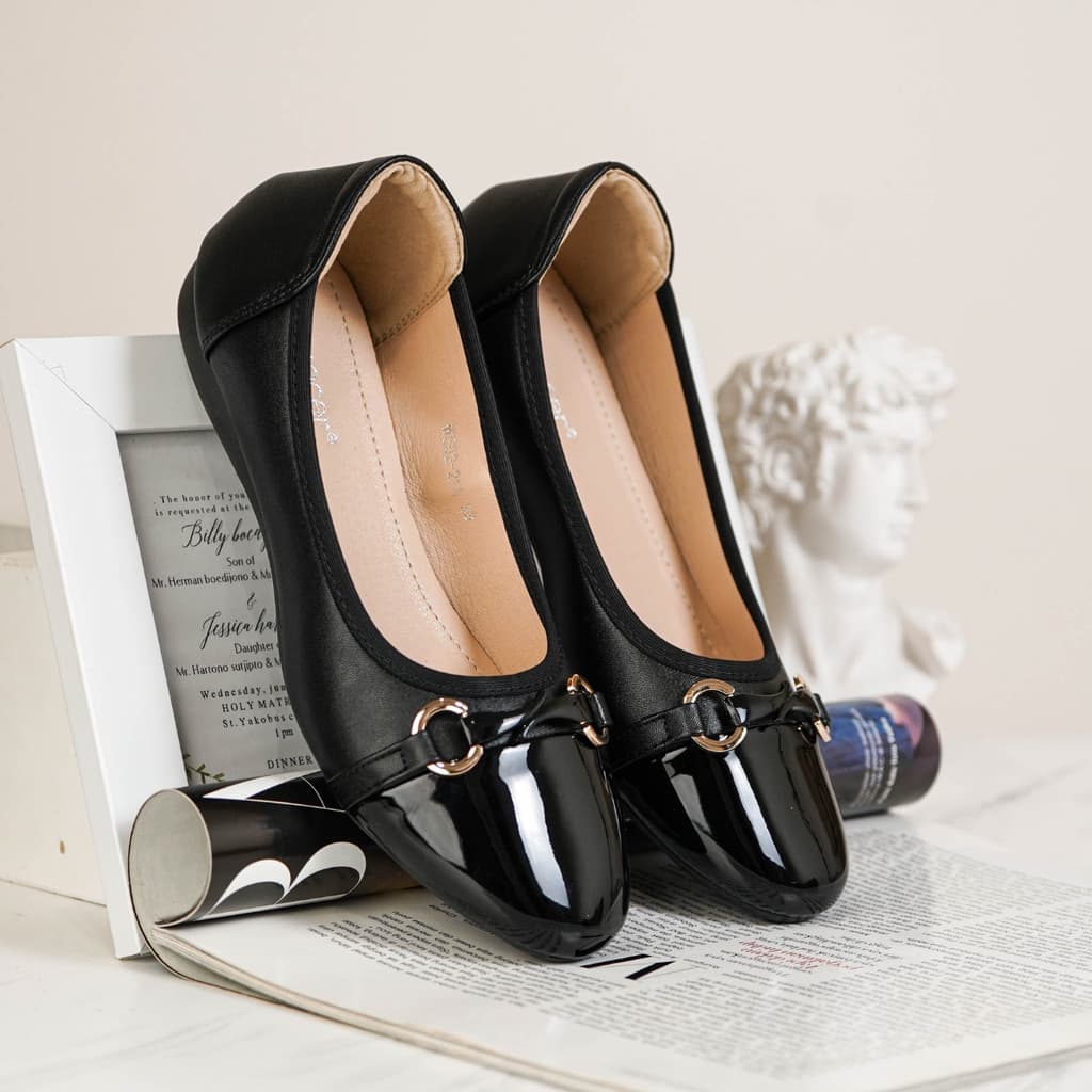 Thumbnail gambar ke-4 produk Mecer Classic WYH 50221 - Flat Shoes Sepatu Kerja Wanita | Sepatu Kantor Wanita | Sepatu Kuliah