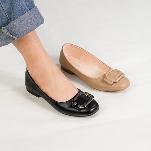 Thumbnail gambar ke-6 produk Mecer Classic WYH 58107 Sepatu Kerja Wanita | Sepatu Kantor Wanita | Sepatu Kuliah | Flat Shoes Kekinian