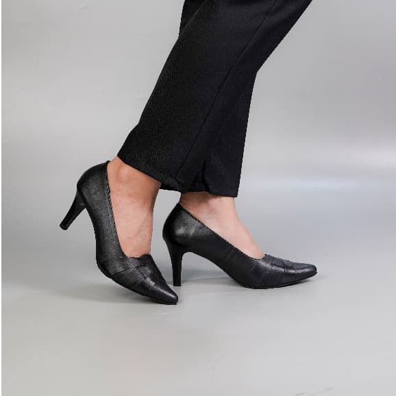 Thumbnail gambar ke-2 produk Pollux Monday WPOKV 06 - Sepatu Heels Kerja Wanita | Sepatu Kantor Wanita Kulit Asli | High Heels
