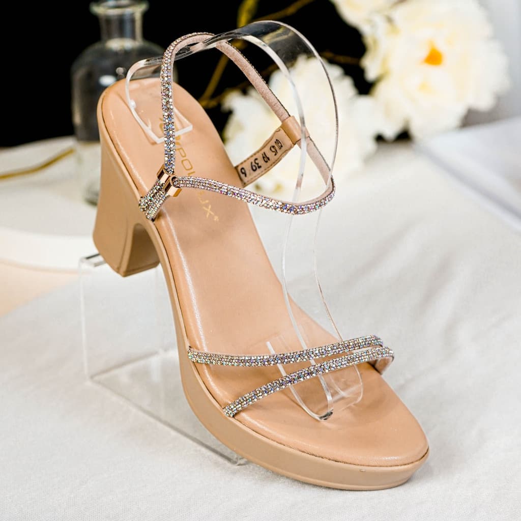 Thumbnail gambar ke-6 produk Pollux Classic WPOGU 45 - Sandal Heels Wanita Bahan Kulit Asli Tinggi 9cm