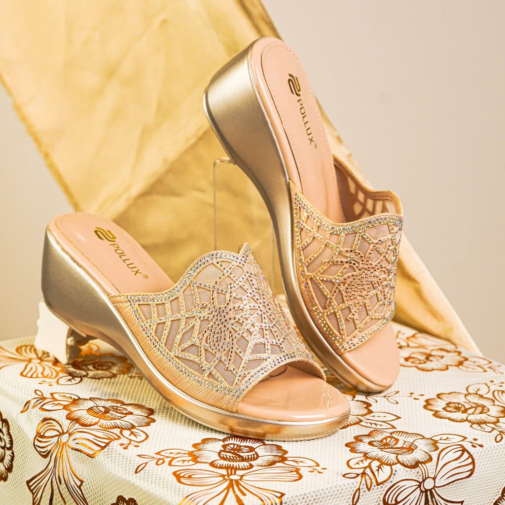 Gambar ke-10 produk Pollux Aurora WDQ 6115 - Sandal Wanita Wedges Elegan | Sandal Pesta Model Terbaru