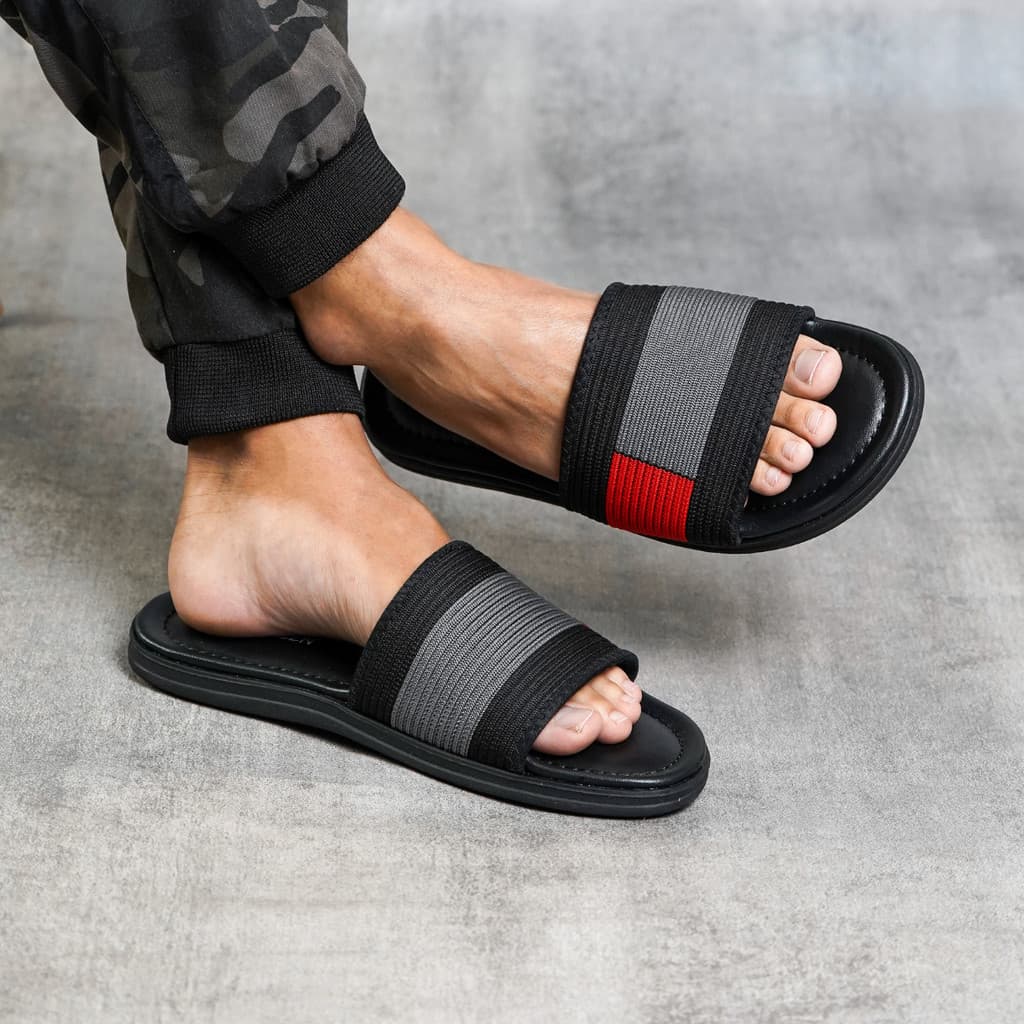 Gambar produk Evergreen Dong 01 - Sandal Pria Casual Kekinian | Model Slide | Sandal Distro
