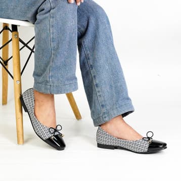 Thumbnail gambar ke-3 produk Mecer Classic WYH 65132 - Sepatu Kerja Wanita | Sepatu Kantor | Sepatu Kuliah | Flat Shoes Kekinian