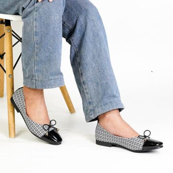 Thumbnail gambar ke-2 produk Mecer Classic WYH 65132 - Sepatu Kerja Wanita | Sepatu Kantor | Sepatu Kuliah | Flat Shoes Kekinian