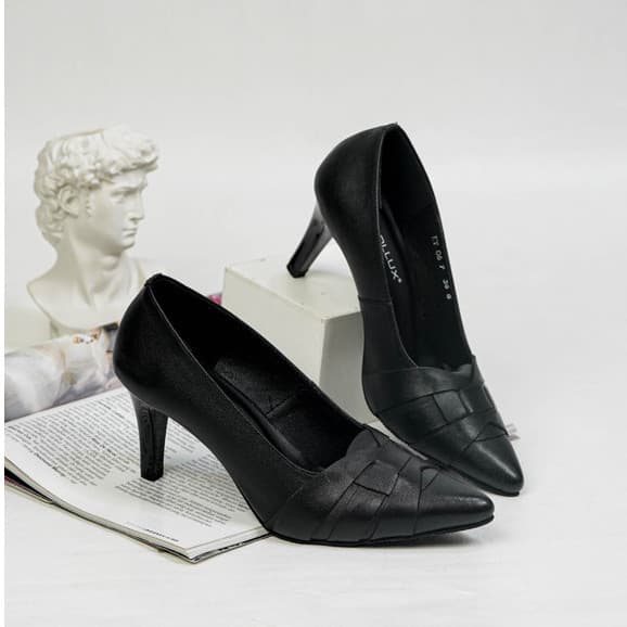 Thumbnail gambar ke-5 produk Pollux Monday WPOKV 06 - Sepatu Heels Kerja Wanita | Sepatu Kantor Wanita Kulit Asli | High Heels
