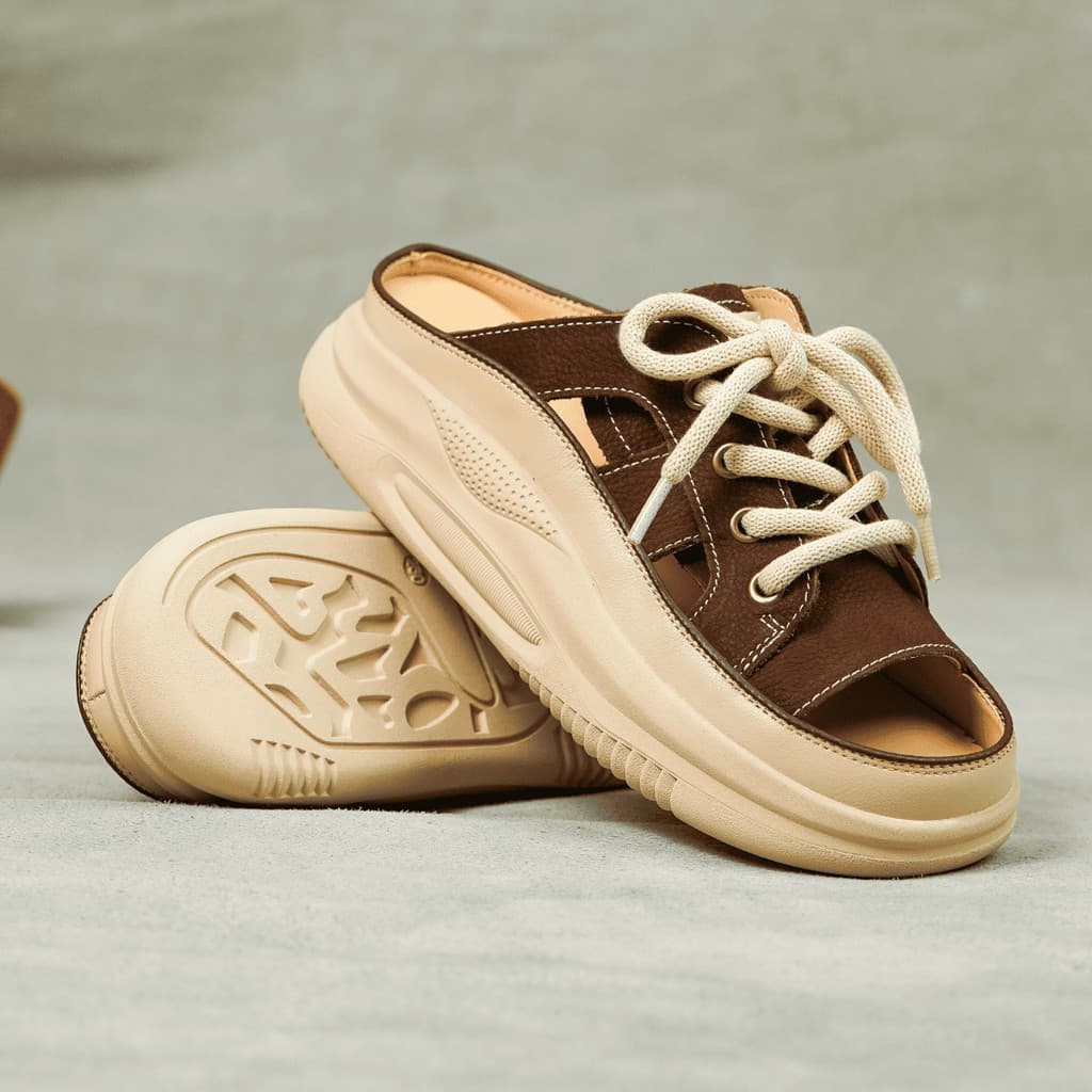 Thumbnail gambar ke-3 produk Pollux Bold WBB 24091 - Sepatu Sandal Wanita Model Wedges Kekinian | Bahan Kulit Asli | Sandal Casual