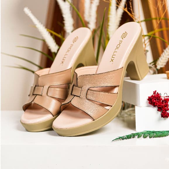 Thumbnail gambar ke-5 produk Pollux Classic WPOGU 02 High Heels Wanita Berbahan Kulit | Hils Pesta | Heels Kekinian Tinggi 9 Cm