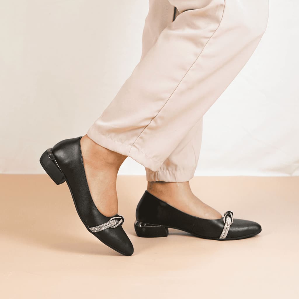 Thumbnail gambar ke-5 produk Pollux Monday WPOFS 07 - Pantofel Wanita | Heels Kerja | Sepatu Kantor Wanita Tinggi 3Cm