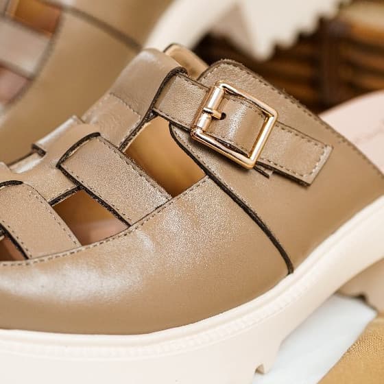 Thumbnail gambar ke-5 produk Pollux Bold WPOLU 04 - Sandals Heels Chunky Wanita Kekinian Bahan Kulit