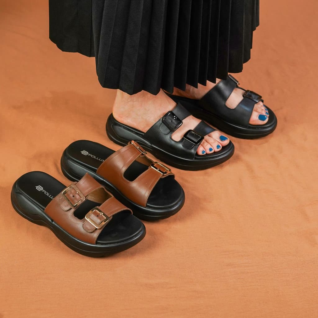 Thumbnail gambar ke-10 produk Pollux Daily WPOLP 21- Sandal Wanita Keren| Sandal Wanita Nyaman Dengan Desain Kekinian