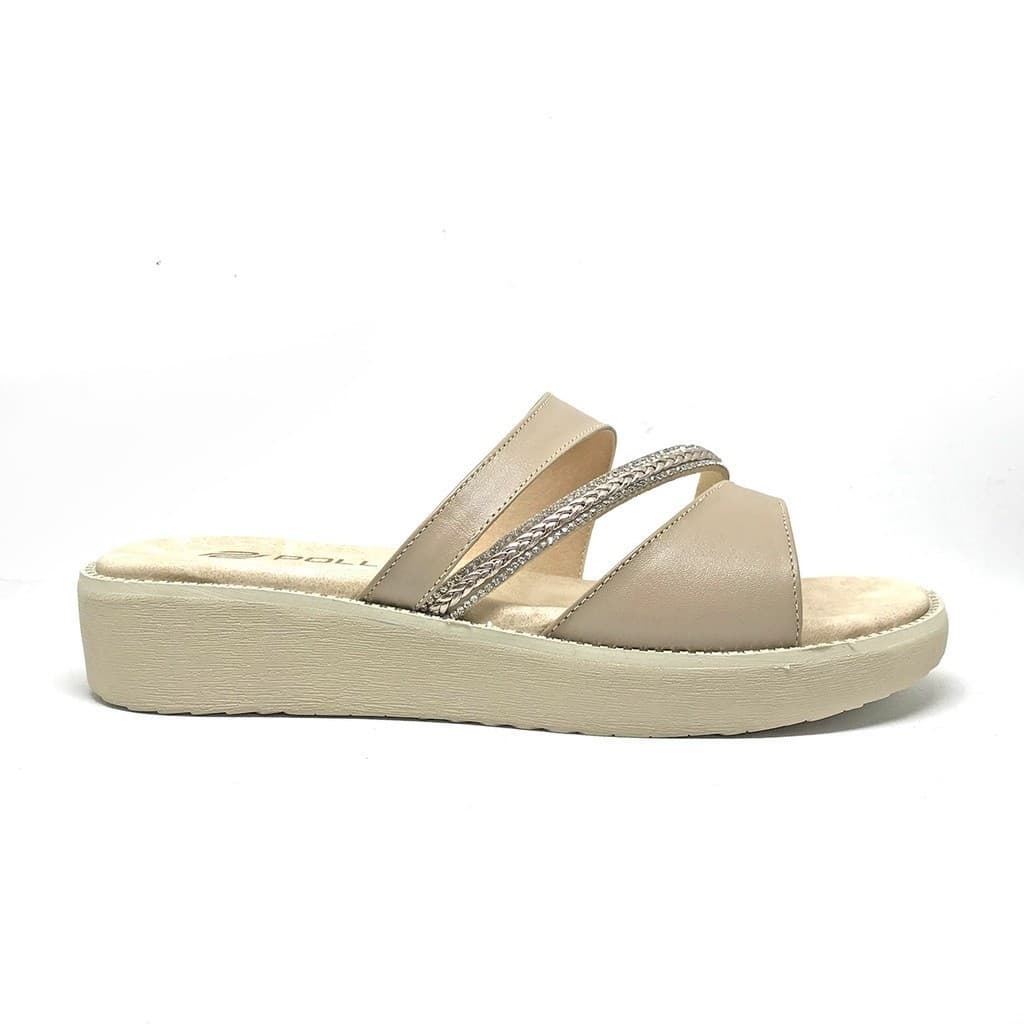 Gambar ke-1 produk Pollux WPOKZ 28 - Sandal Wedges | Wedges Wanita | Sandal Kulit Wanita