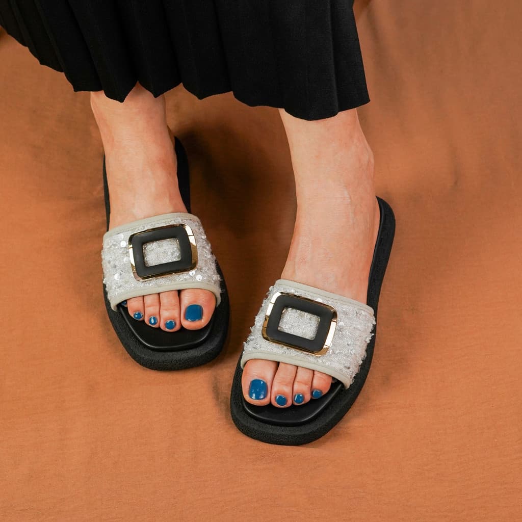 Thumbnail gambar ke-6 produk Pollux Daily Wpoin 08 - Sandal Flat | Sandal Wanita Kekinian | Sandal Wanita Bahan Kulit