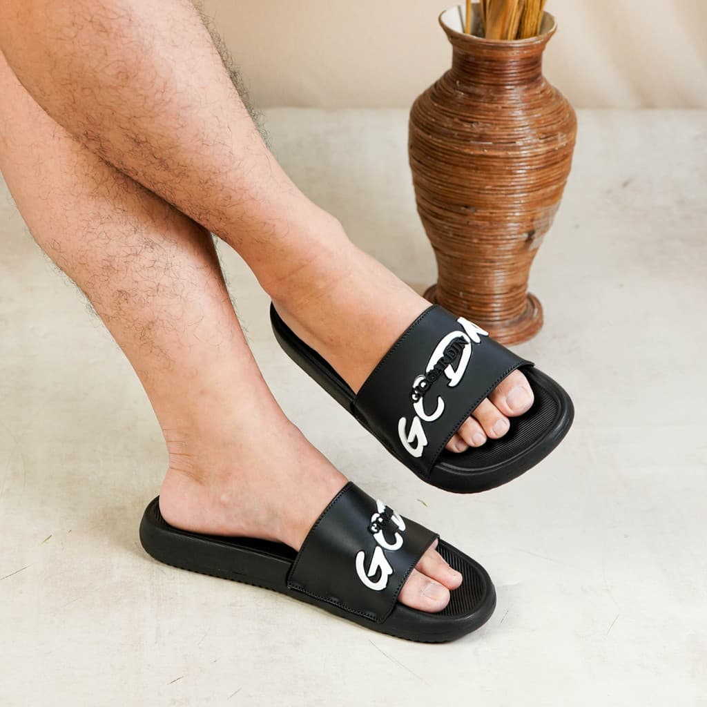 Thumbnail gambar ke-3 produk Sandal Selop Pria Gio Cardin Vitto | Sandal Slide Pria Kekinian Sangat Nyaman Di Pakai