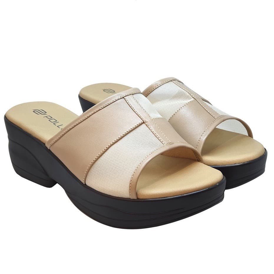 Thumbnail gambar ke-5 produk Pollux Daily Wpoco 32 - Sandal Wedges | Selop Wedges | Wedges Bahan Kulit