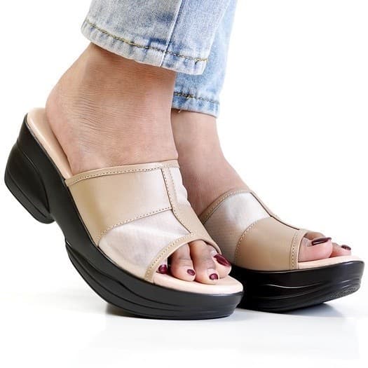 Thumbnail gambar ke-11 produk Pollux Daily Wpoco 32 - Sandal Wedges | Selop Wedges | Wedges Bahan Kulit