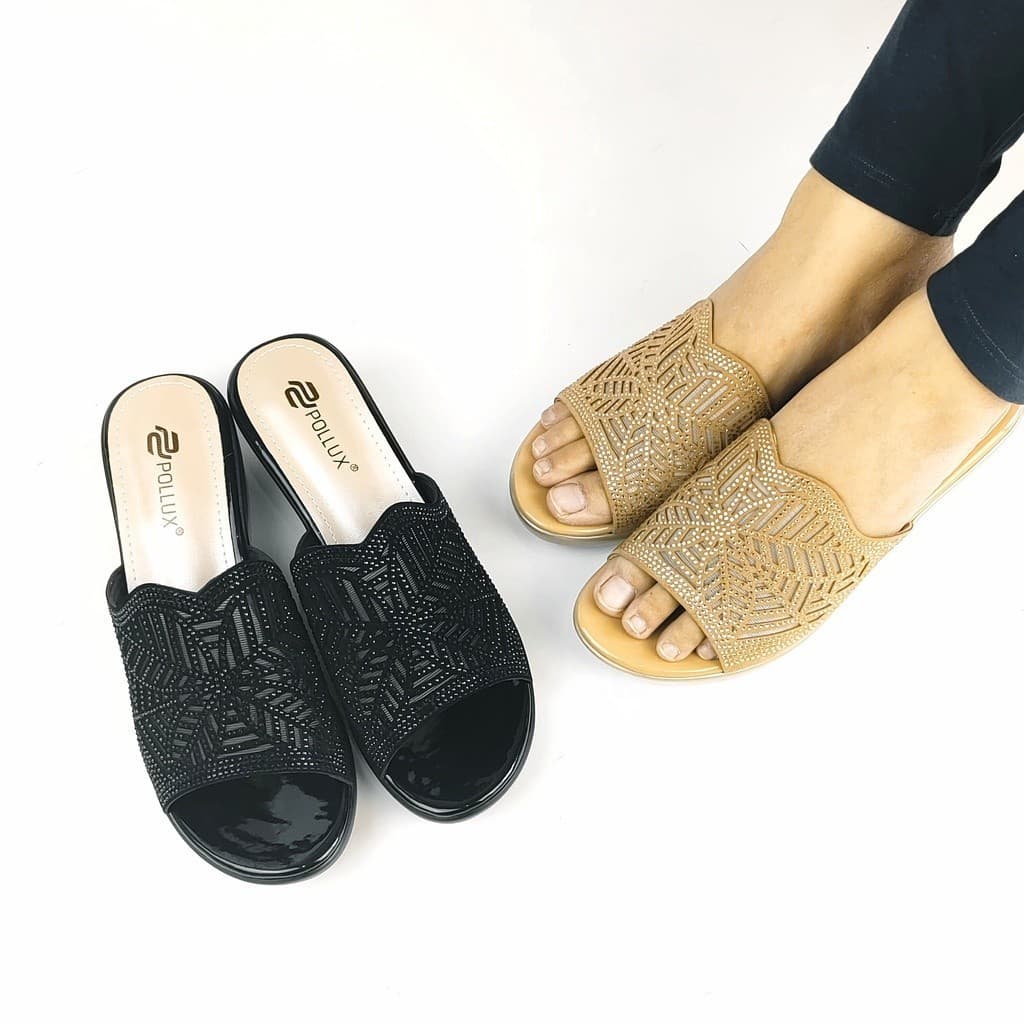 Gambar produk Pollux Aurora Wdq 381 | Wedges Wanita | Selop Wedges | Wedges Pesta