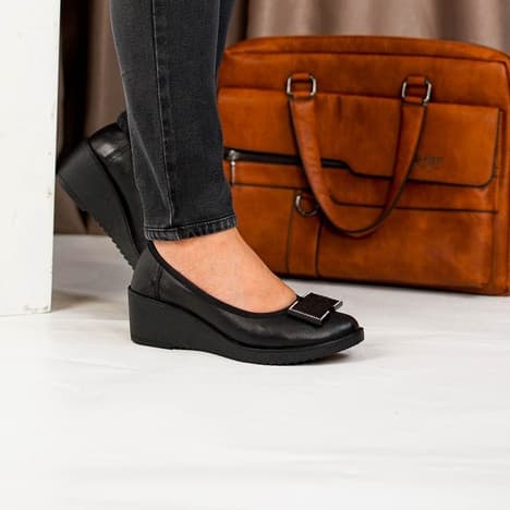 Thumbnail gambar ke-2 produk Pollux Monday WPOBW 15 - Sepatu Kerja Wanita | Sepatu Wedges Formal Wanita