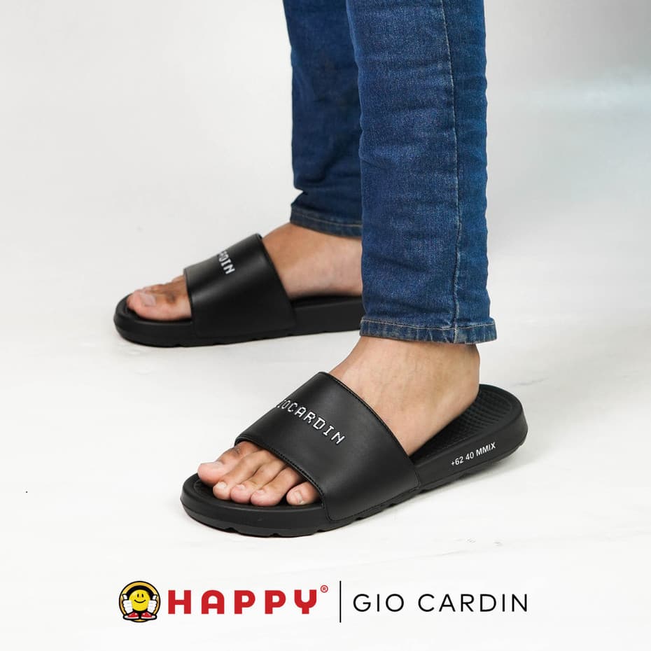 Thumbnail gambar ke-4 produk Sandal Cowok Gio Cardin SGIDX Model Slide Selop Pria Kekinian Sangat Nyaman Di Pakai
