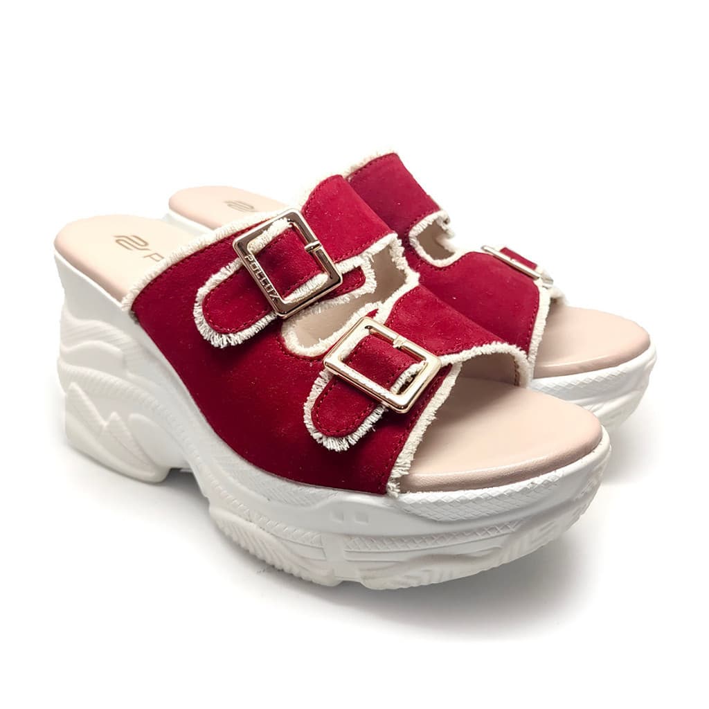 Gambar ke-10 produk Pollux Bold WPOBQ 17 - Sandal Wanita Wedges Bahan Kulit  | Sandal Casual Wanita Slip On