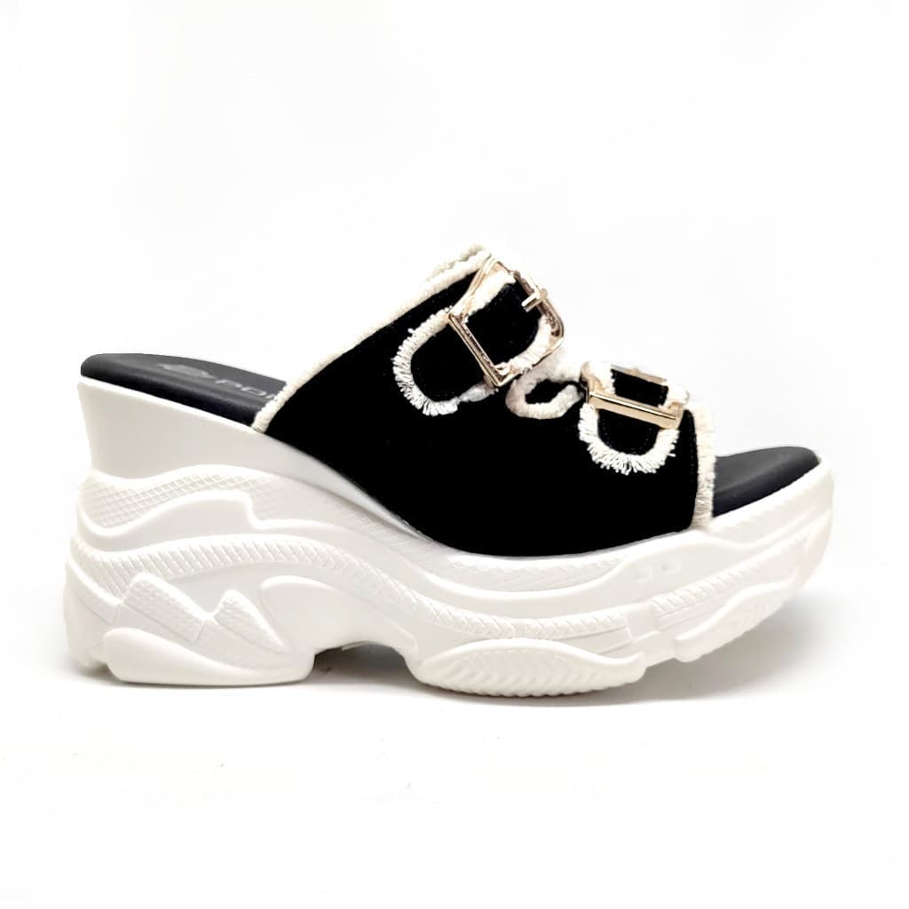 Thumbnail gambar ke-10 produk Pollux Bold WPOBQ 17 - Sandal Wanita Wedges Bahan Kulit  | Sandal Casual Wanita Slip On